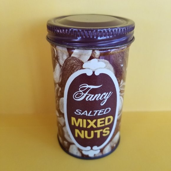 S.S. Adam Co. Games Vintage Fancy Salted Mixed Nuts Snake In Can